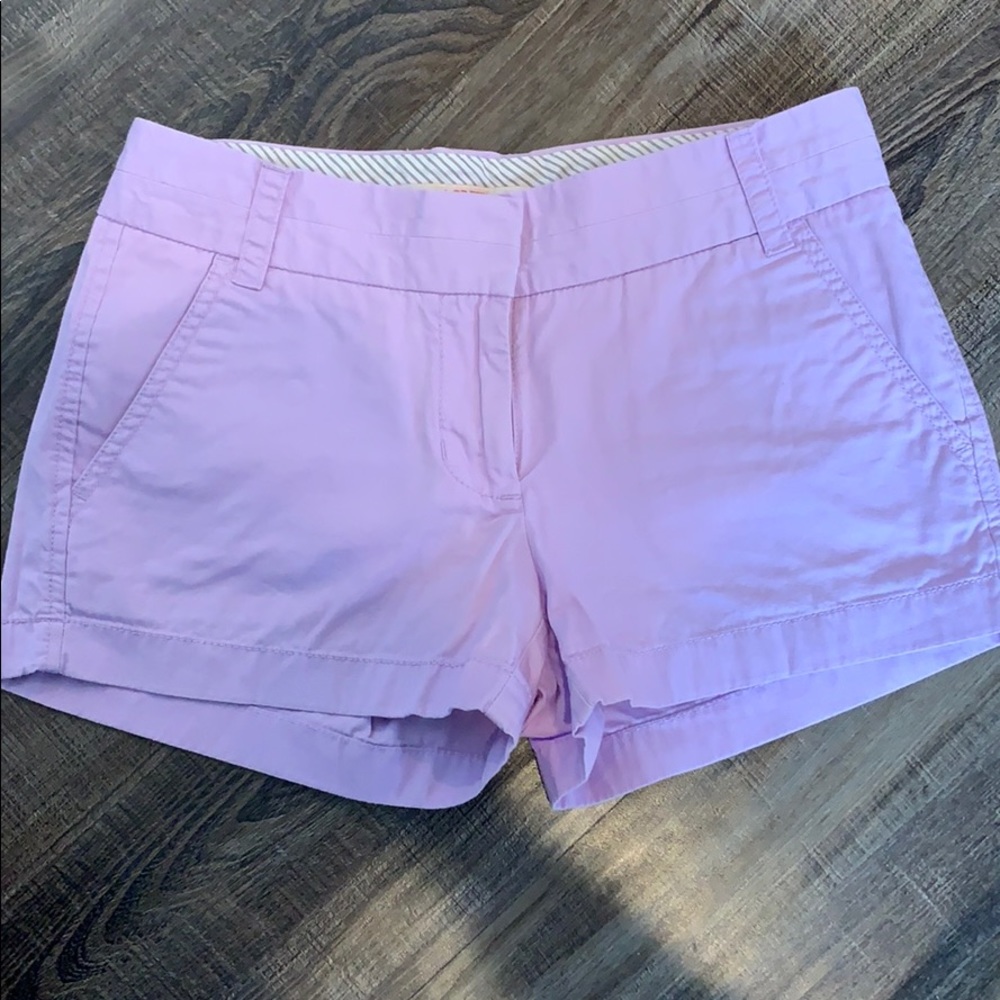 JCrew Lavender Chino shorts